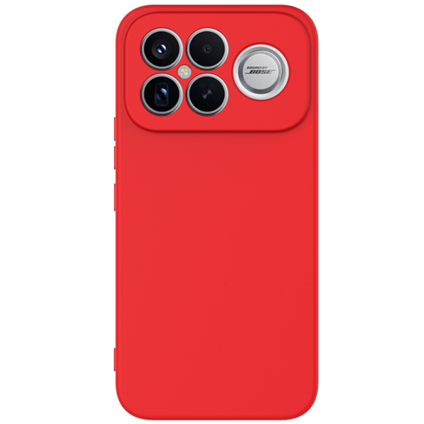 "Shell" hard silicone (TPU) case - red (Poco F8 Ultra)