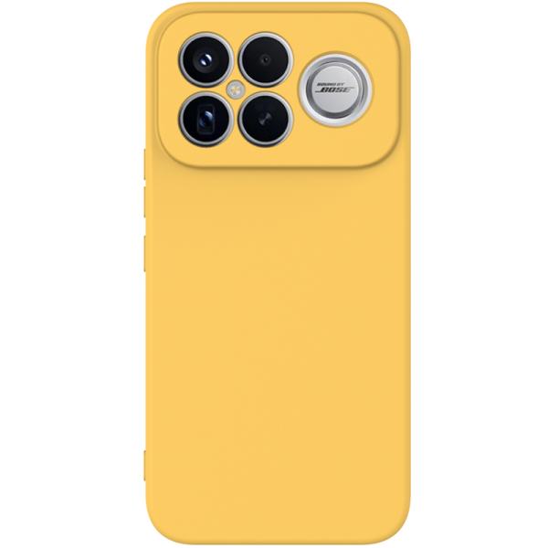 "Shell" hard silicone (TPU) case - yellow (Poco F8 Ultra)