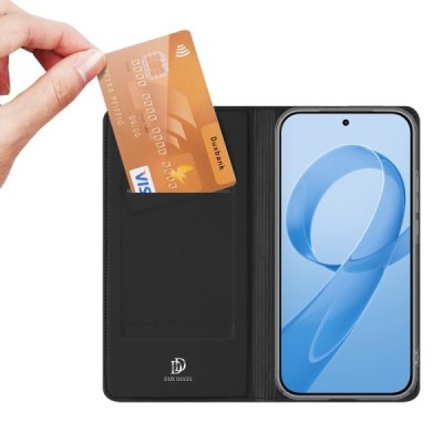 Xiaomi Poco F8 Ultra "Dux Ducis" Skin Flip Book Case Cover - black | Priedai.lt