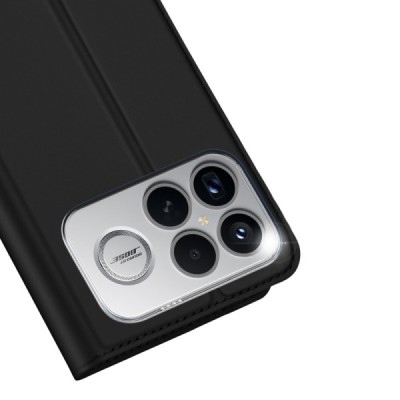 Xiaomi Poco F8 Ultra "Dux Ducis" Skin Flip Book Case Cover - black | Priedai.lt