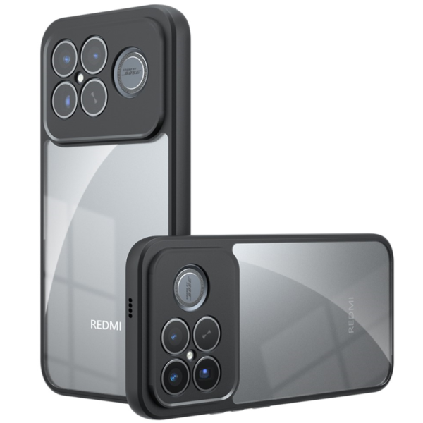 "Mofan" Clear Hard Silicone (TPU) Case - Black (Poco F8 Ultra)