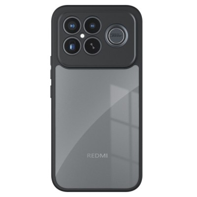 Xiaomi Poco F8 Ultra "Mofan" Clear Hard Silicone TPU Case Cover - Black | Priedai.lt