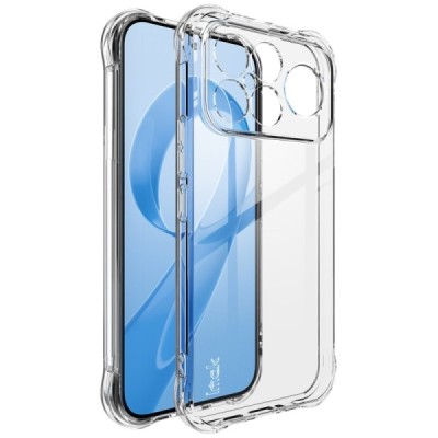 Xiaomi Poco F8 Ultra "Imak" reinforced protection hard silicone TPU airbag clear, transparent case - back | Priedai.lt