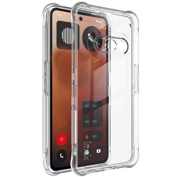"Imak" reinforced protection hard silicone (TPU) airbag case - transparent (Nothing Phone 3a)