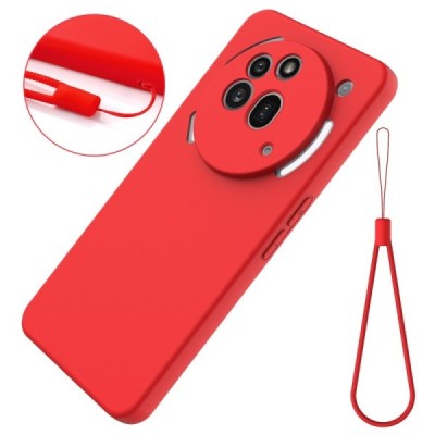 Nothing Phone 3a Pro "Shell" hard liquid silicone (TPU) case red - cover | Priedai.lt