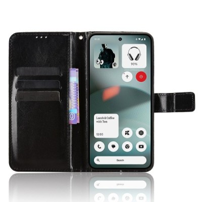Nothing Phone 3a Lite Binfen Flip Book Case - Black | Priedai.lt