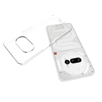 Nothing Phone 3a hard silicone (TPU) clear, transparent case - cover | Priedai.lt