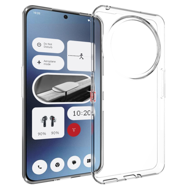 Hard silicone (TPU) case - transparent (Nothing Phone 3a Pro)
