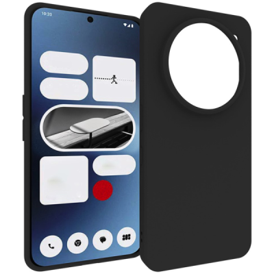 Nothing Phone 3a Pro hard silicone (TPU) black case - cover | Priedai.lt