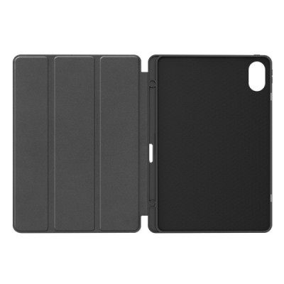 Xiaomi Redmi Pad 2 Pro flip black leather case - book with stylus slot | Priedai.lt