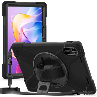 Xiaomi Redmi Pad 2 reinforced protection (360°) black kickstand case cover | Priedai.lt