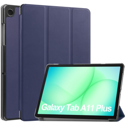 Samsung Galaxy Tab A11+ / A9+ Flip Book Case - Blue (foldable) | Priedai.lt