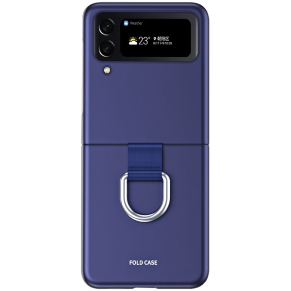 „Ring“ plastic case - dark blue (Galaxy Flip4)