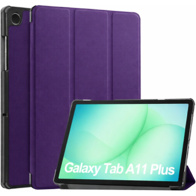 Samsung Galaxy Tab A11+ / A9+ „Saige" Flip Book Case - Purple (foldable) | Priedai.lt