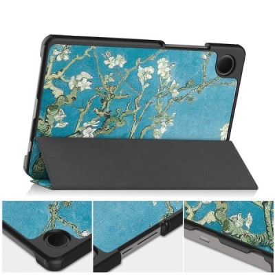 Samsung Galaxy Tab A11 / A9 Pro flip-out colored "Sakura" case - booklet | Priedai.lt