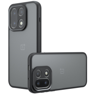 OnePlus 15 "Mofan" Clear Hard Silicone TPU Case Cover - Black | Priedai.lt