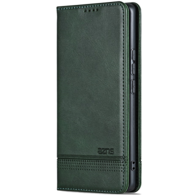 Huawei Honor Magic7 Lite / X9c / X60 Pro "AZNS" Retro Green leather flip case - book | Priedai.lt
