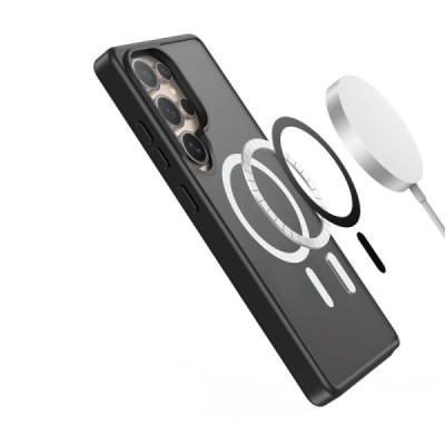 Samsung Galaxy S25 Ultra "DUX DUCIS" Yind MagSafe Hard Silicone TPU Matte Case Cover - Black | Priedai.lt