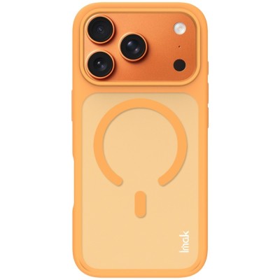 "IMAK" MagSafe Matte Hard Silicone (TPU) Case - orange (iPhone 17 Pro)