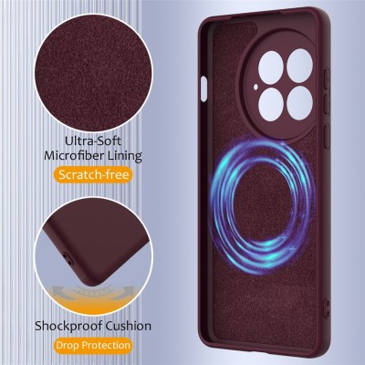 "Shell" MagSafe Hard Silicone (TPU) Case Cover - burgundy (OnePlus 13)