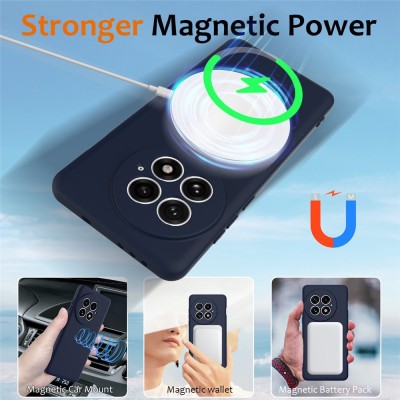 "Shell" MagSafe Hard Silicone (TPU) Case Cover - dark blue (OnePlus 13)