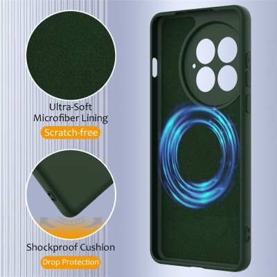 "Shell" MagSafe Hard Silicone (TPU) Case Cover - dark green (OnePlus 13)