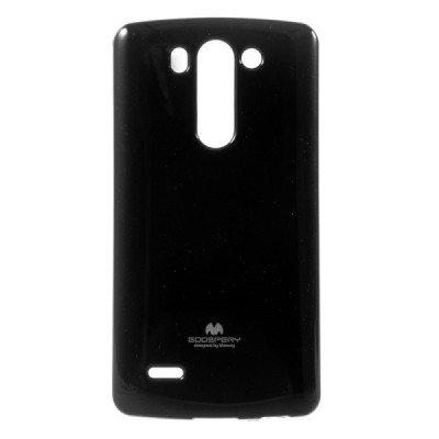 LG G3 S (Beat) D722 juodas Mercury kieto silikono (TPU) dėklas / Priedai.lt