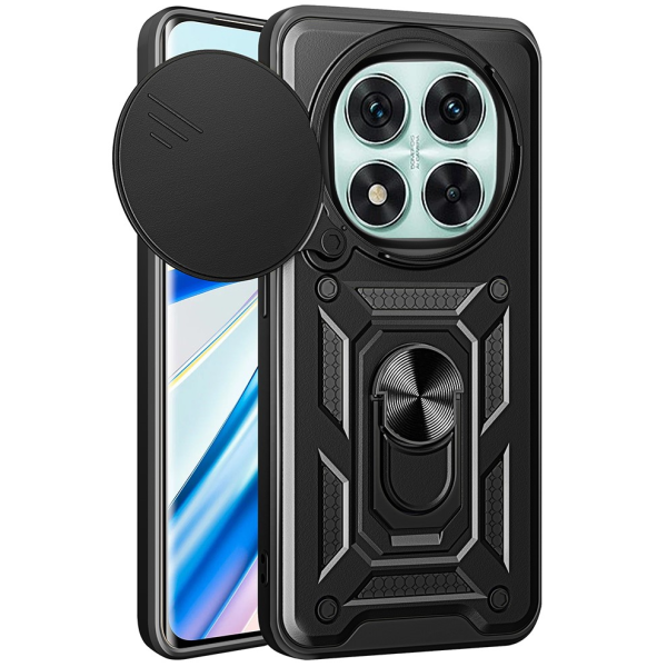 "Mozhi" Kickstand enhanced protection case - black (Redmi Note 14 Pro 5G / Poco X7 5G)