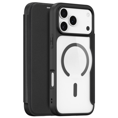 "Dux Ducis" Skin X Pro Solid Flip Case - black (iPhone 17 Pro)