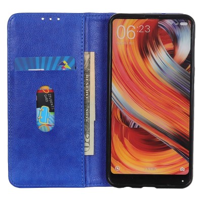 „Binfen“ Solid Flip Book Case - Blue (Galaxy S25 Ultra)