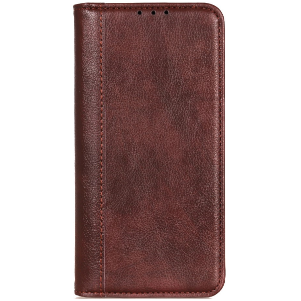 „Binfen“ Solid Flip Book Case - Brown (Galaxy S25 Ultra)
