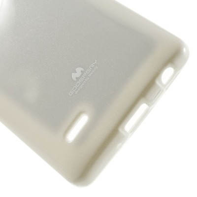 LG G3 S (Beat) D722 baltas Mercury kieto silikono (TPU) dėklas / Priedai.lt