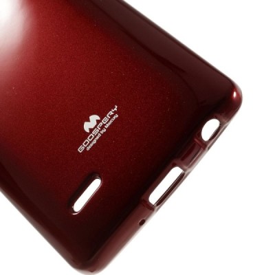 LG G3 S (Beat) D722 raudonas Mercury kieto silikono (TPU) dėklas / Priedai.lt