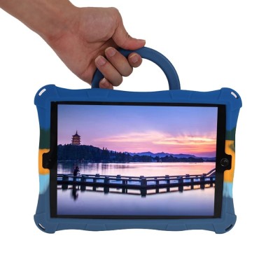 Apple iPad 9.7 (Air, Air 2 ,iPad 2 / 3 / 4) „Popit“ Bubble Kickstand minkšto silikono TPU mėlynas dėklas - nugarėlė | Priedai.lt