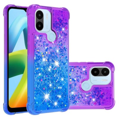 "Yibo" Shine Kickstand Hard Silicone (TPU) Case - Purple/Blue (Redmi A2 / A1 / A2+ / A1+)