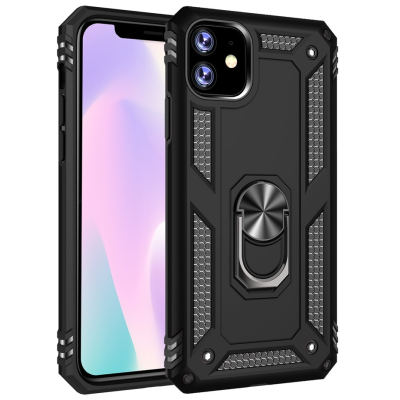 "Mozhi" Kickstand enhanced protection case - black (iPhone 11 Pro)
