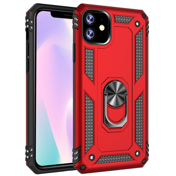 "Mozhi" Kickstand enhanced protection case - red (iPhone 11 Pro)