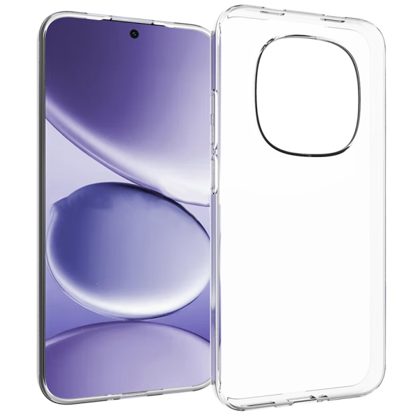 Hard silicone (TPU) case - transparent (Redmi Note 15 Pro 5G)
