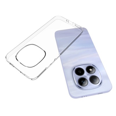Hard silicone (TPU) case - transparent (Redmi Note 15 Pro 5G)