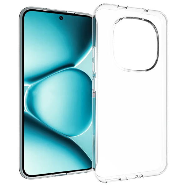 Hard silicone (TPU) case - transparent (Poco M8 Pro / Redmi Note 15 Pro+)