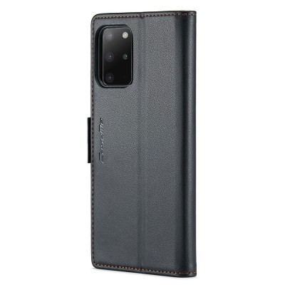 "CaseMe" Leather Flip Case Cover - Black (Galaxy S20+)