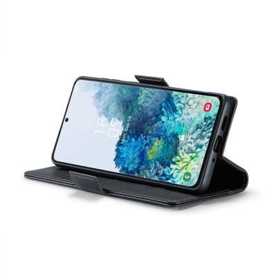 "CaseMe" Leather Flip Case Cover - Black (Galaxy S20+)