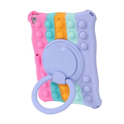 Popit Bubble Kickstand Soft Silicone (TPU) Case - Pink (iPad 9.7 2017 / 9.7 2018 / Air (2013) / Air 2 (2014) / iPad 2)
