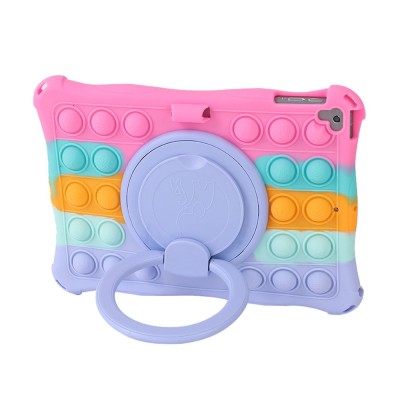 Popit Bubble Kickstand Soft Silicone (TPU) Case - Pink (iPad 9.7 2017 / 9.7 2018 / Air (2013) / Air 2 (2014) / iPad 2)