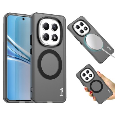 copy of "IMAK" Candy MagSafe Matte Hard Silicone (TPU) Case - Black (Redmi Note 15 5G / Redmi Note 15 4G / Poco M8)