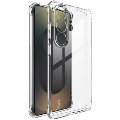 "Imak" reinforced protection hard silicone (TPU) airbag case - transparent (Galaxy S26 Ultra)