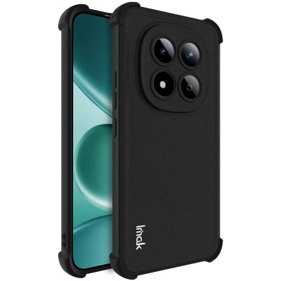 "Imak" reinforced protection hard Airbag silicone matte (TPU) case - black (Redmi Note 15 Pro 5G)