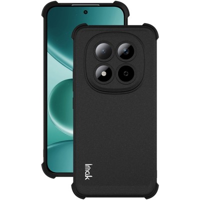 "Imak" reinforced protection hard Airbag silicone matte (TPU) case - black (Redmi Note 15 Pro 5G)