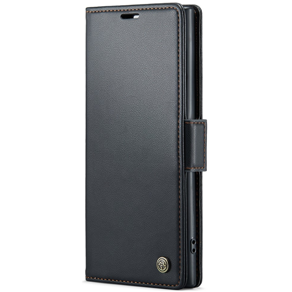"CaseMe" Leather Flip Case Cover - Black (Galaxy Note 10+)