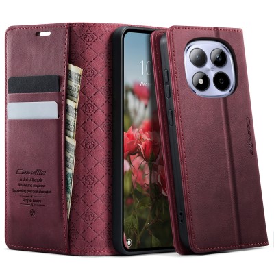 „CaseMe“ Retro Skin Case - burgundy (Redmi Note 15 Pro 5G)
